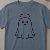 Spooky Nurse Ghost Tee thumbnail 1