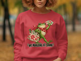 We Mahjong At Dawn Frog Print, Cute Mahjong Lover Gift, Retro Frog Illustration, Mahjong Player Wall Art, Game Night Decor Graphic thumbnail 9