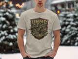 USMC Marine Corps Tribute T-Shirt, Military Veteran Appreciation Tee, Soldier Gift, Patriotic Graphic Shirt thumbnail 5