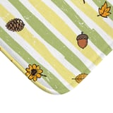 Fall Shower Curtain and Bath Mat Set, Rustic Autumn Botanical Bathroom Decor, Vintage Cottagecore Leaves Acorn Pinecone Yellow Green Decor thumbnail 12