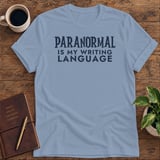 Paranormal Is My Writing Language Softstyle Tee thumbnail 1
