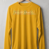 Pickleball Sport-Tek Long Sleeve Tee, Pastel Varsity Pickleball Script, Sun Shield Shirt thumbnail 3