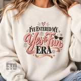 Yes to Fun Era PNG, Retro In My Era Sublimation Design, Trendy Girls Trip Clipart, Fun Bachelorette Weekend Graphic T-Shirt PNG thumbnail 19