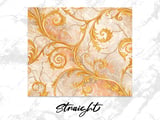 20 oz Skinny Tumbler Wrap, Golden Floral Design, Straight and Tapered, Marble Texture, Tumbler Digital Download, Sublimation png thumbnail 3