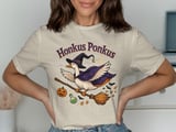 Honkus Ponkus T-Shirt, Funny Goose Witch Shirt, Halloween Tee, Spooky Season Apparel, Witch Goose on Broomstick, Halloween Gift thumbnail 8