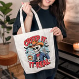 Creep It Real Skeleton Tote Bag thumbnail 9