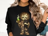 Coffee Zombie and Black Cat Tee thumbnail 13