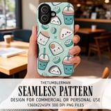 Sweet Sushi & Boba Kawaii Digital Design Size Bundle Png thumbnail 6