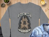 Sailing Ghost Ship All Hands On Deck Nautical Vintage Engraving Graphic Crewneck Sweatshirts thumbnail 10