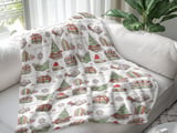 Cozy Christmas Books Arctic Fleece Blanket thumbnail 3