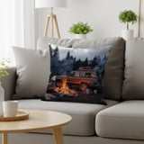 Waggy Pillows and Pillow Cases, Grand Wagoneer Camping Decor, SUV Lover Gift, Wood Panel Decor, Car Enthusiast Pillowcase thumbnail 1