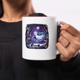 Halloween Mug, Ghost on Scooter, Spooky Night, Halloween Decor, Autumn Vibes, Gift for Halloween, Party Mug, Coffee Cup, Fun Halloween Mug thumbnail 6