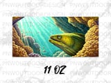 Deep Sea Sublimation Wrap Digital Design, Ocean Mug PNG 11oz 15oz, Exotic Marine Life Art, Nature Lover Gift thumbnail 13