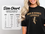 Spinal Surgery Recovery T-Shirt: Back In Business Literally Band-Aid Spine thumbnail 9
