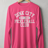 Pickleball Sport-Tek Long Sleeve Tee, Dink City Est. 1965 Pickleball Club, Sun Shield Shirt thumbnail 2