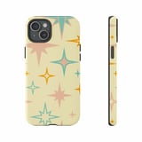Retro Stars iPhone Case: Mid-Century Modern, Colorful, Seamless Pattern thumbnail 3