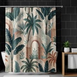 Tropical Palm Tree Digital Pattern, Digital Bundle, Boho Leaves Seamless, Vintage Wall Art Printable, Exotic Jungle Plant Clipart, Digital thumbnail 12