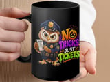 No Tricks Just Tickets Police Owl Mug thumbnail 15