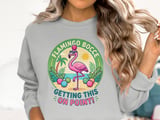 Flamingo Bocce: On Point Tropical Vibes Sweatshirt thumbnail 2