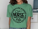 Nurse Practitioner Life Circle Graphic Tee thumbnail 8