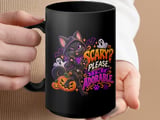 Scary Please Im Adorable Black Cat Mug thumbnail 15