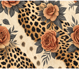 Digital Pattern, Leopard Print, Floral, Rose, Seamless Pattern, Digital Bundle, Fabric Design, Tumbler Wrap Design, Sublimation Design thumbnail 8