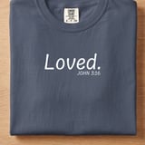Loved John 3:16 Tee thumbnail 7