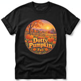 Dotty Pumpkin ~ Comfort Colors Premium Tee thumbnail 1