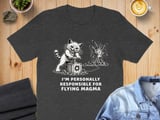 Responsible For Flying Magma Absurd Cat Tee thumbnail 2
