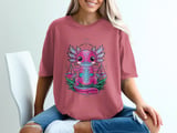 Adorable Libra Axolotl Graphic T-Shirt thumbnail 5