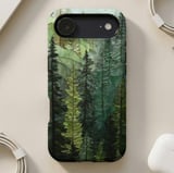 Stained Glass Pine Forest MagSafe® Phone Case thumbnail 4