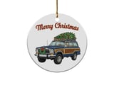 Grand Wagoneer Ornament, Waggy Christmas Tree, Classic Car Holiday Ornament, Car Lover Gift, Gift for Him, Christmas Ornament thumbnail 2