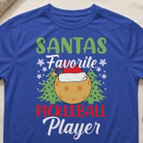 Pickleball Sport-Tek Performance Tee, Santas Favorite Pickleball Player, Festive Holiday Court Apparel thumbnail 7