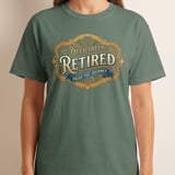 Officially Retired T-Shirt | Vintage Retirement Gift Tee, Enjoy The Journey Shirt for Men Women, Retirement Party Gift Idea thumbnail 6