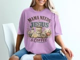 Mama Needs Jesus & Coffee Digital Design Other, Christian Mom Life Sublimation, Vintage Faith Based Gift for Her thumbnail 6