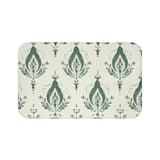 Sage Green Damask Shower Curtain, Bath Mat Set, Boho Floral Bathroom Decor, Vintage Botanical Cottagecore Housewarming Gift for New Home thumbnail 14