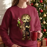 Coffee Zombie and Black Cat Tee thumbnail 12