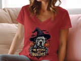No Witches Just Bullies Tee | Halloween Pit Bull Shirt | Bully Breed Tee | Pittie Lover Gift thumbnail 4