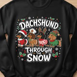Dachshund Through The Snow Tee thumbnail 5