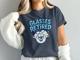 Glasses Retired T-Shirt Post LASIK Eye Surgery Vision Correction Eyeball Graphic Apparel thumbnail 14