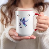 Halloween Mug, Singing Ghost, Cat Mug, Spooky Season, Cute Ghost, Music Lover Gift, Halloween Party, Unique Mug, Gift for Cat Lover thumbnail 1