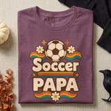 Retro Soccer Papa Tee or Sweatshirt thumbnail 8