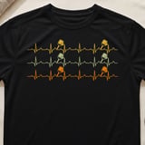 Pickleball Sport-Tek Performance Tee, Pickleball Paddle Heartbeat Pulse Lifeline Graphic, Court Apparel thumbnail 1