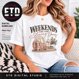 Weekends Are For Slowing Down PNG, Cozy Book Lover Sublimation, Weekend Chill Graphic, Hygge Homebody Shirt Design, Slow Living Clipart thumbnail 2