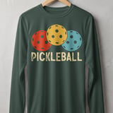 Pickleball Sport-Tek Long Sleeve Tee, Retro Tri-Color Balls Pickleball, Sun Shield Performance Shirt thumbnail 7
