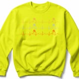 Pickleball Gildan Crewneck Sweatshirt, Pickleball Heartbeat EKG Pulse Rhythm Graphic, Court Warm Up thumbnail 10