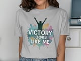 Cancer fighting t-shirt Victory Looks Like Me, Inspirational Tee, Cancer Awareness Shirt, Support T-Shirt, Survivor Gift, Hope Shirt thumbnail 5
