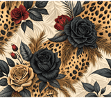 Digital Leopard Print Bundle, Rose Flower Pattern, Printable Digital, Floral Fabric Design, Trendy Leopard Print, Seamless Leopard Pattern thumbnail 8