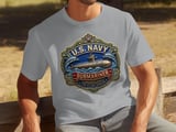 US Navy Submariner T-Shirt | Silent Service Military Veteran Gift Tee | Patriotic Naval Submarine Crewneck Apparel for Him thumbnail 8