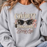 Confident Looks Good At Every Age PNG Vintage Retro Sunglasses Glam Birthday Clipart, Classy Women Empowerment Sublimation Design thumbnail 20